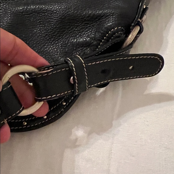 Hayden-Harnett Black Leather Shoulder Bag - Picture 8 of 11